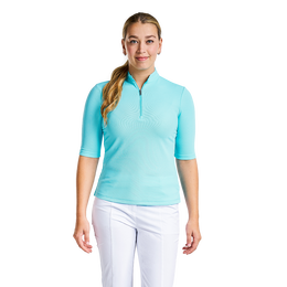 Noa 3/4 Sleeve Pique Polo Shirt